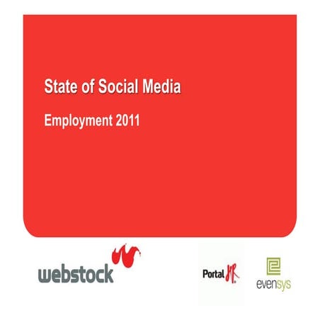 State of Social Media Employment 2011