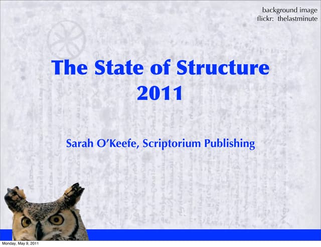 The state of structure, 2011