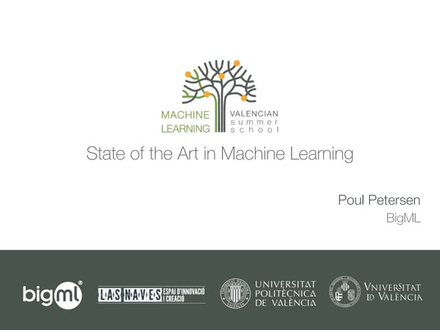 L1. State of the Art in Machine Learning