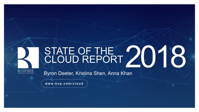 State of the Cloud Report 2018