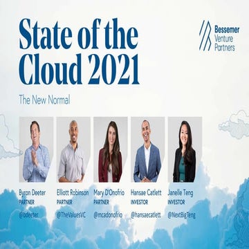 Bessemer's State of the Cloud 2021