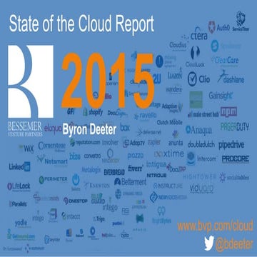 "State of the Cloud" Report -- Bessemer Venture Partners (June 2015)