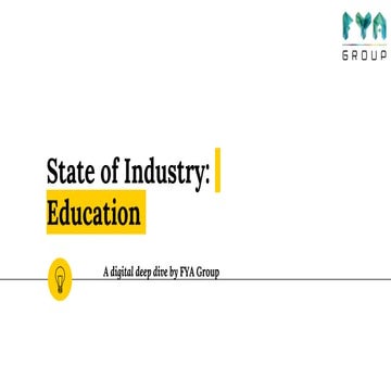 State of the Industry - Education