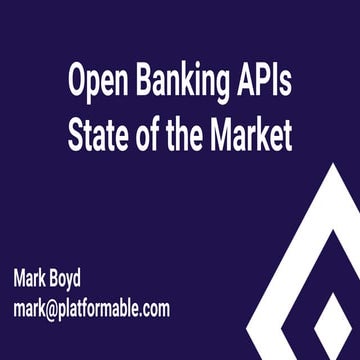 apidays LIVE LONDON - The State of Banking APIs 2020 by Mark Boyd