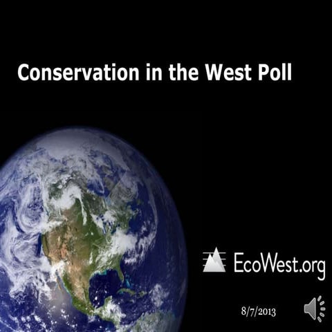 State of the rockies conservation in the west poll