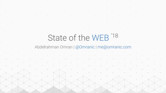 Abdelrahman Omran presentations