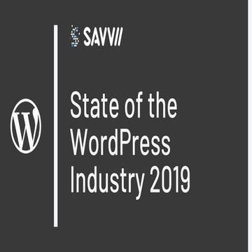 State of the word press industry 2019