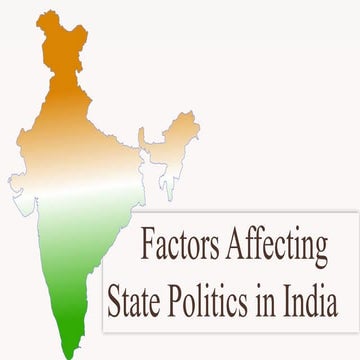 factors affecting State Politics in India | PPTX