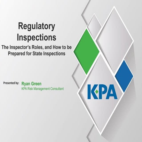 State Regulatory Inspections Webinar with Ryan Green