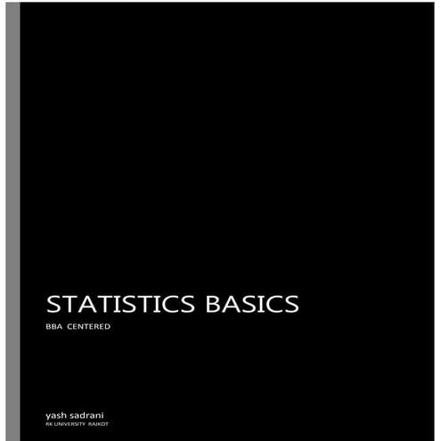 Statistics basics