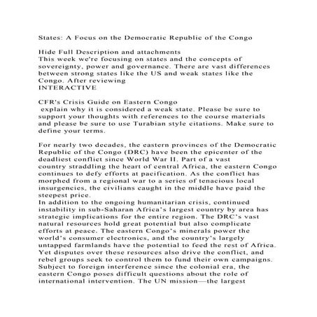 States A Focus on the Democratic Republic of the CongoHide Full.docx