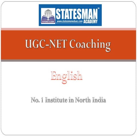 Choose Statesman Academy For Ugc Net English Coaching in Chandigarh
