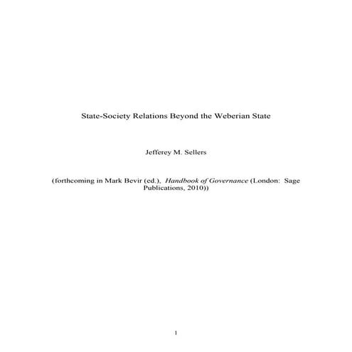 State-Society relations