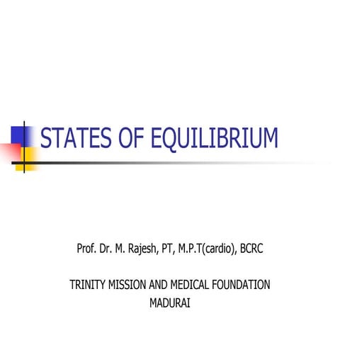 States of equilibrium