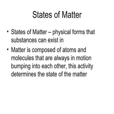 States of matter