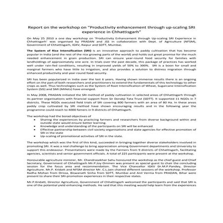 State symposium chattisgarh 2010