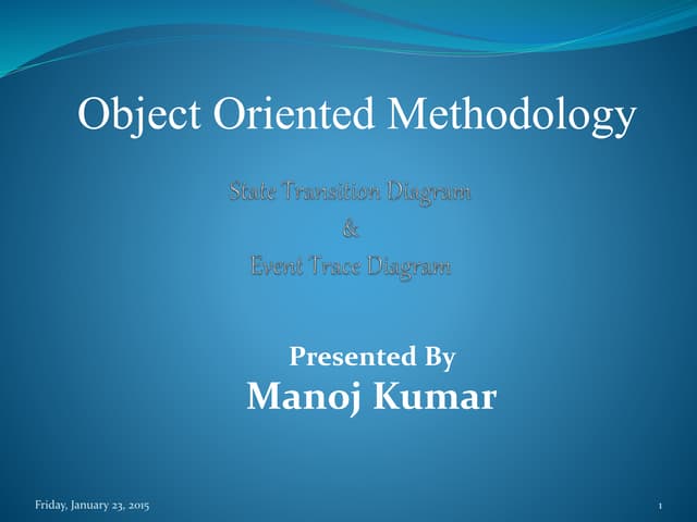 Some Basic Concepts of Object Oriented Methodology
