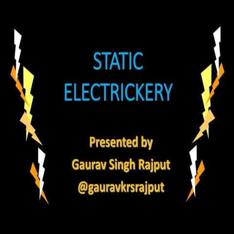 Static Electricity I Gaurav Singh Rajput