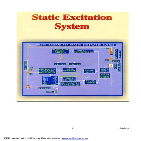 Static excitation-system