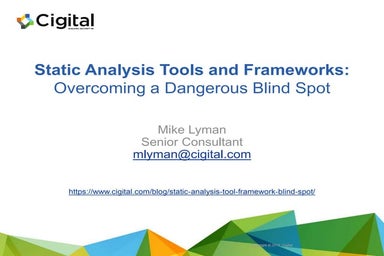Static Analysis Tools and Frameworks: Overcoming a Dangerous Blind Spot