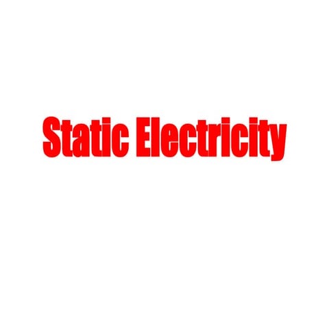 Static electricity ppt
