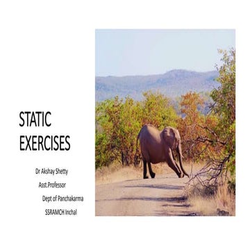 Static exercises | PPT