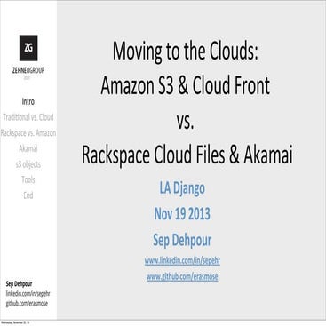 Rackspace & Akamai vs. Amazon & CloudFront for a Django site