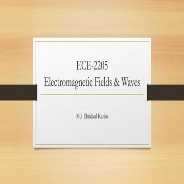 Static Magnetic Field(Electromagnetic Fields and Waves)