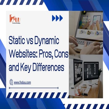 Static Vs Dynamic Websites Pros, Cons and Key Differences | PPT