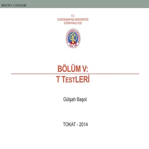 t testleri
