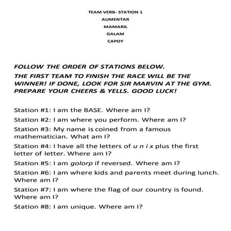 English Grammar Station Map