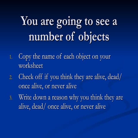 Living or Non-Living