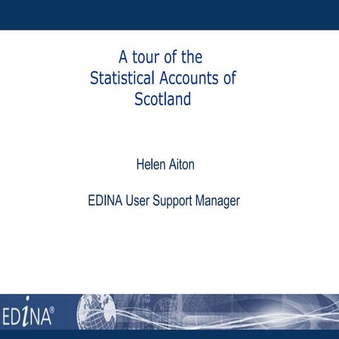A  Tour of the Statistical Accounts of Scotland