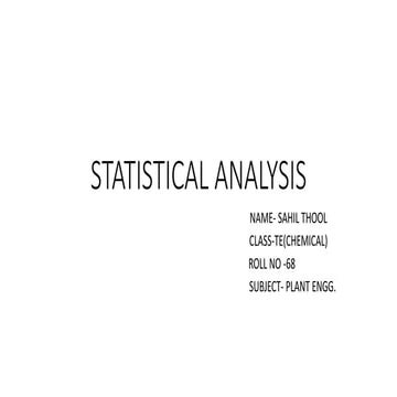 anova Statistical analysis