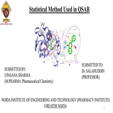 Statistical method used in QSAR.pptx