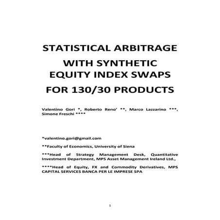 Statistical Arbitrage Strategies