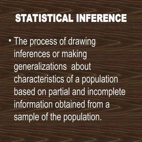 learning about statistical Inference.ppt