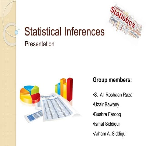 Statistical inferences presentation