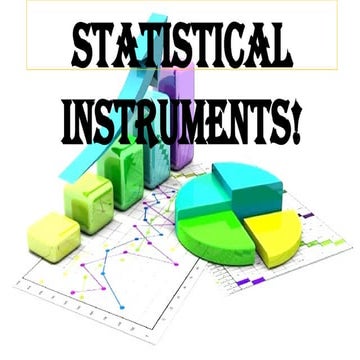 Statistical Instruments in the mathematics