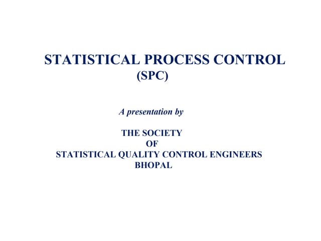 Statistical Process Control