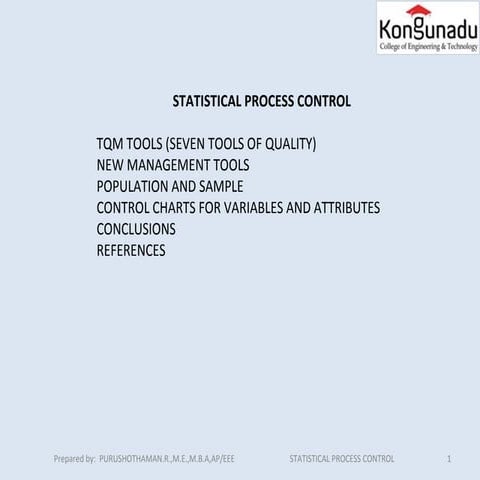 Statistical process control | PPT