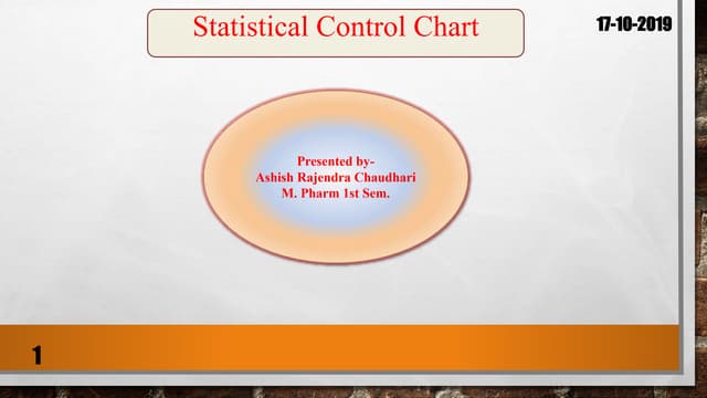 Statistical control chart