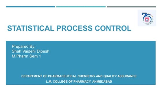 Statistical process control (spc) | PPT