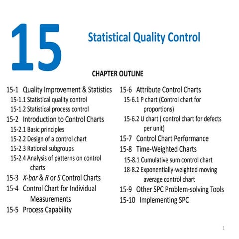 Statistical process control technique with example - xbar chart and R…