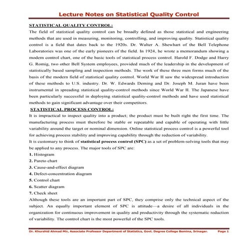 Statistical quality control  irfan bashir kardaash - copy