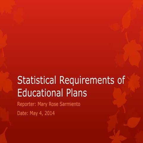 Purpose of Educational Statistics