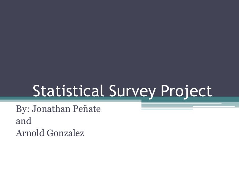 Statistics survey project ideas picture