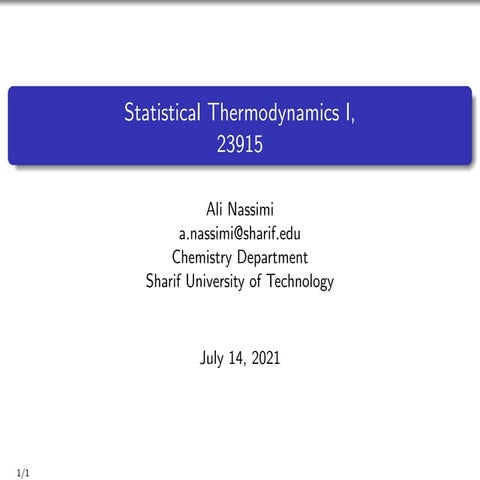 Statistical Thermod Mechanics Nassimi.pdf