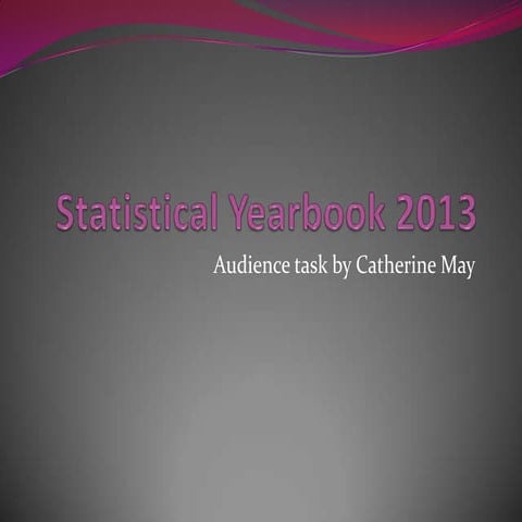 Statistical yearbook 2013