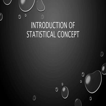 introduction of statistic concept by marc toledo